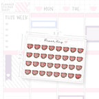 Toadstool Mug Date Dot Stickers