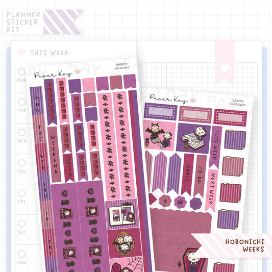 Vampy Hobonichi Weeks Sticker Kit