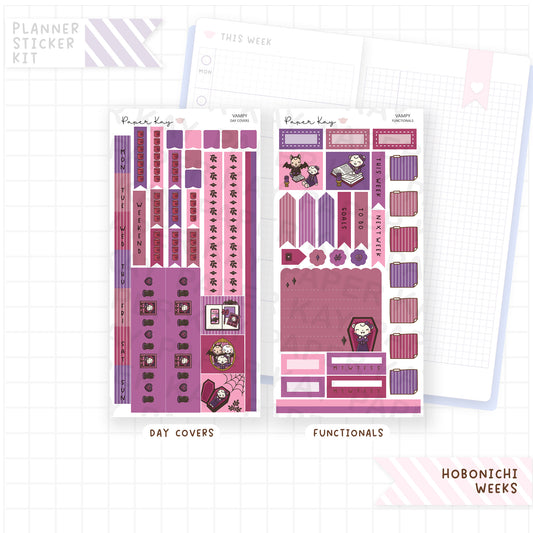 Vampy Hobonichi Weeks Sticker Kit