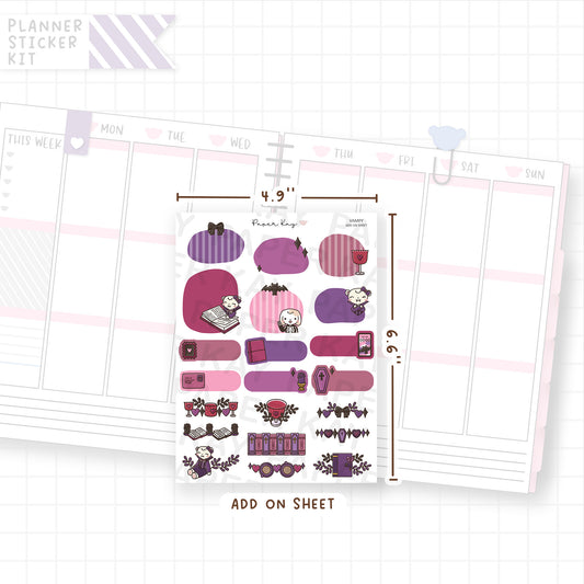 Vampy Weekly Vertical Kit Add On Sheet