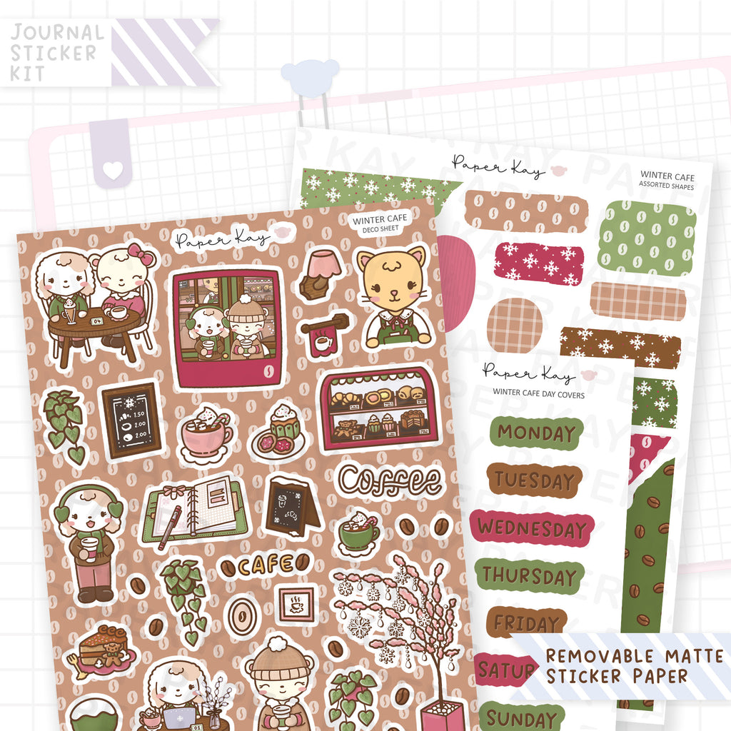 Winter Cafe Journalling Kit