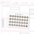 Birdhouse 1 Date Dot Stickers