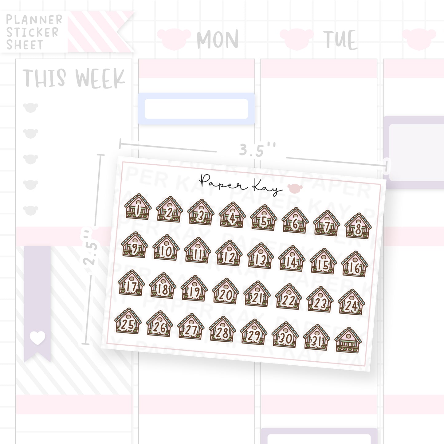 Birdhouse 1 Date Dot Stickers