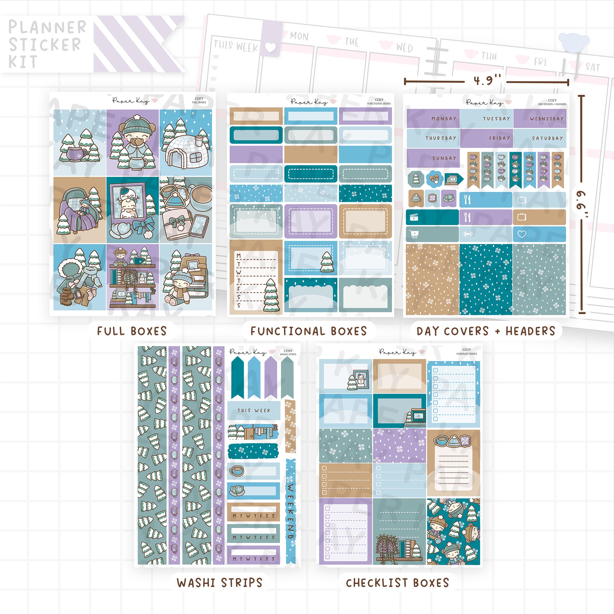Cosy Weekly Vertical Kit