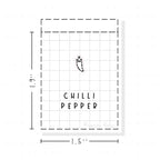 (PM382) Chilli Pepper - Tiny Minimal Icon Stickers