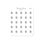 (PM438) Paper Clip - Tiny Minimal Icon Stickers