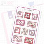 Valentine Love Stamps Bujo Deco Stickers