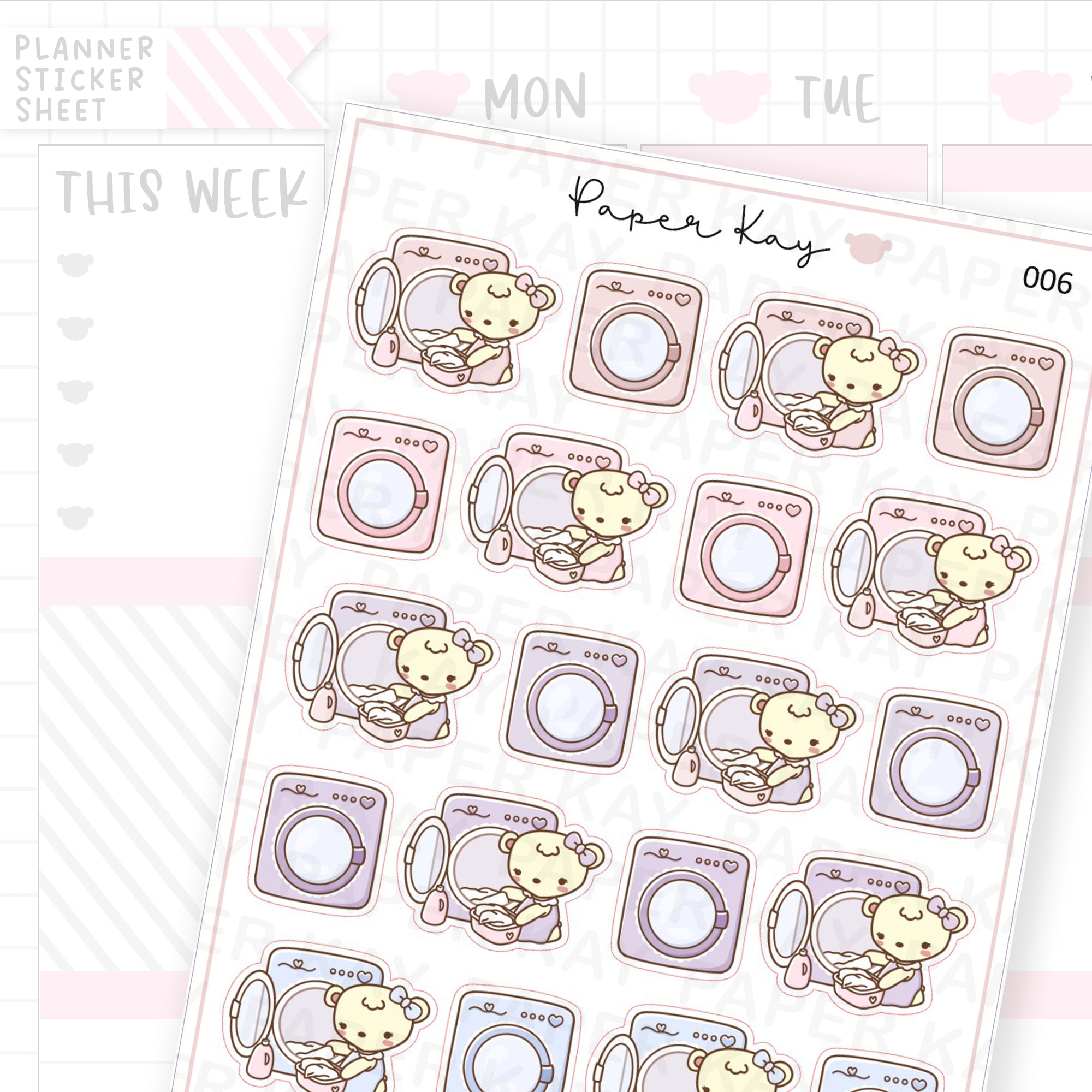 Laundry Sticker Sheet