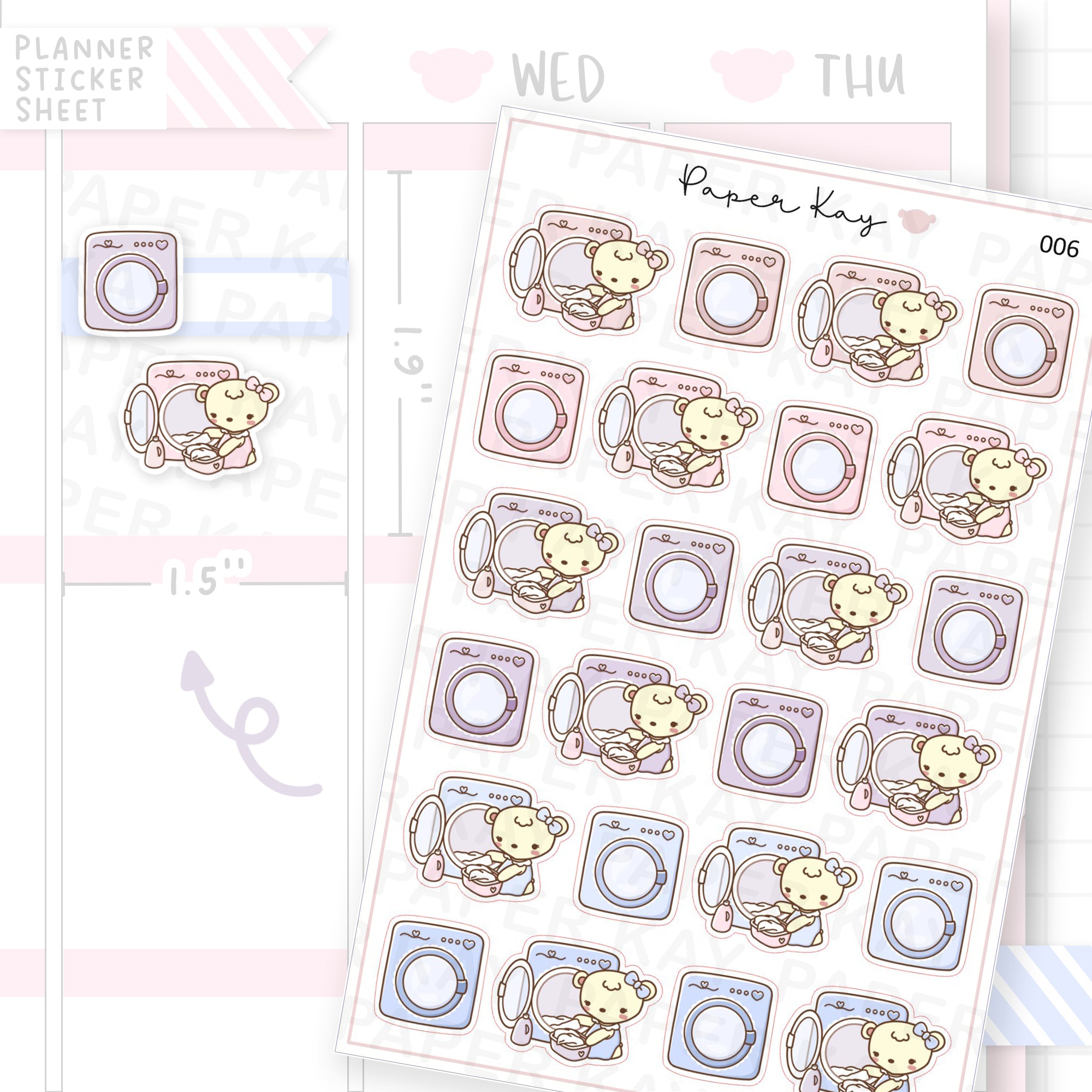 Laundry Sticker Sheet