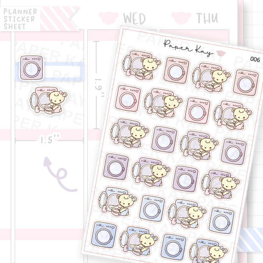 Balloons Planner Stickers Dot the Bear by Paper Kay 010 