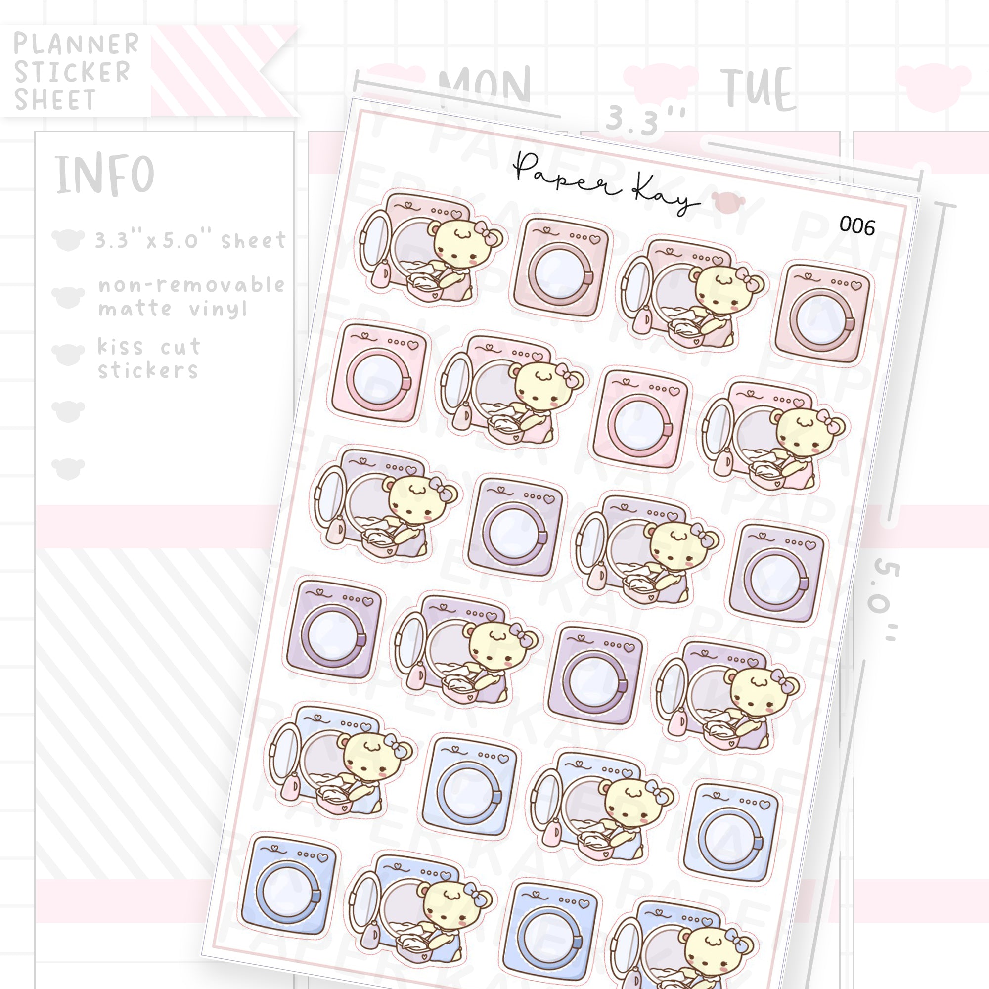 Laundry Sticker Sheet