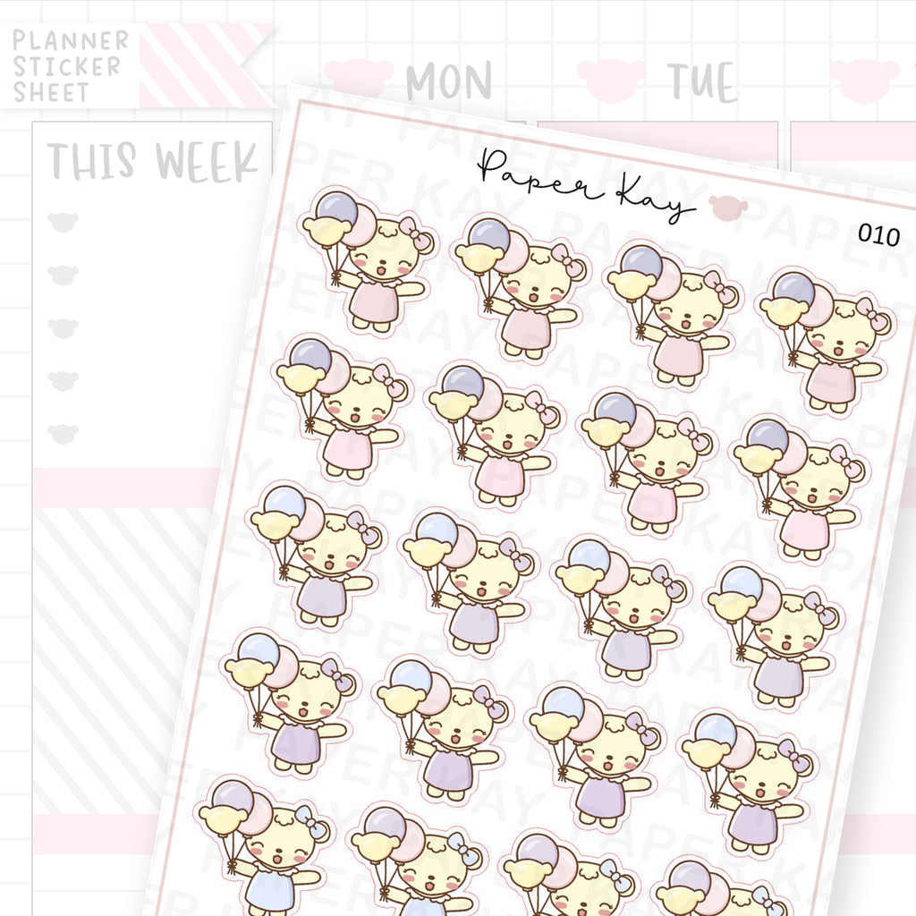 Balloons / Celebration Sticker Sheet