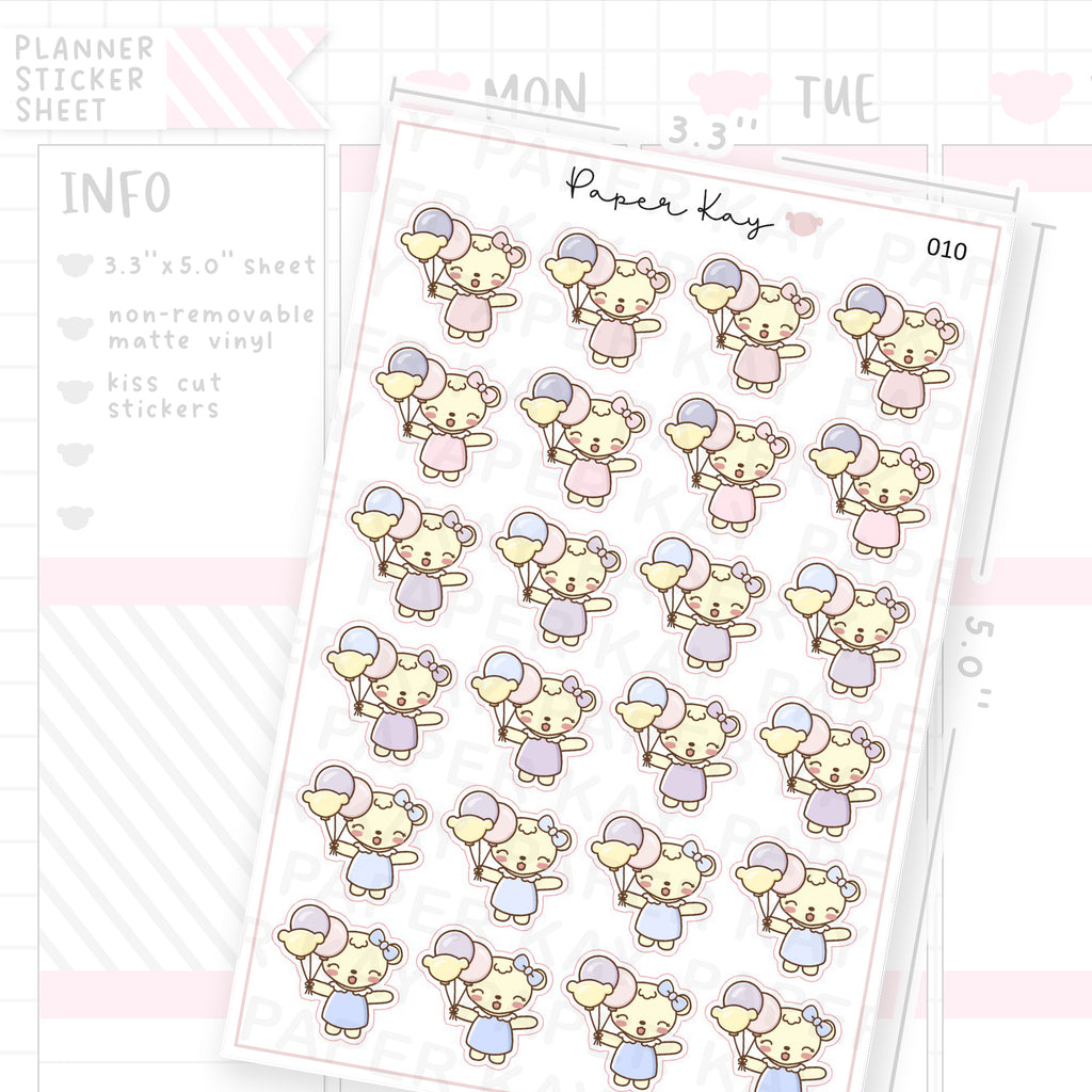 Balloons / Celebration Sticker Sheet