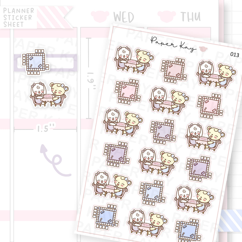 Board Game / Game Night Sticker Sheet