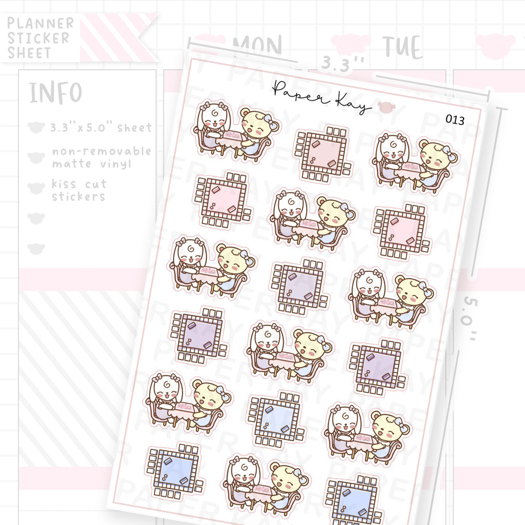 Board Game / Game Night Sticker Sheet