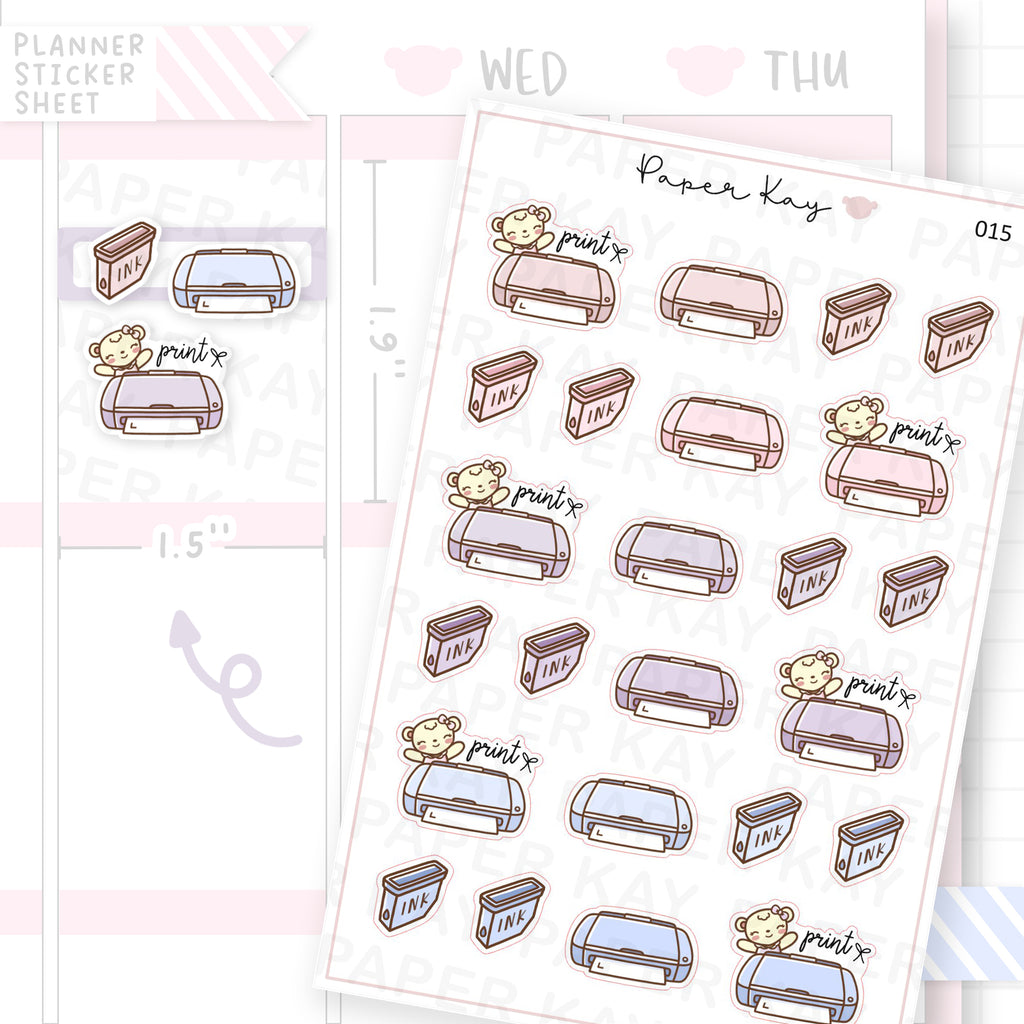 Printer Sticker Sheet