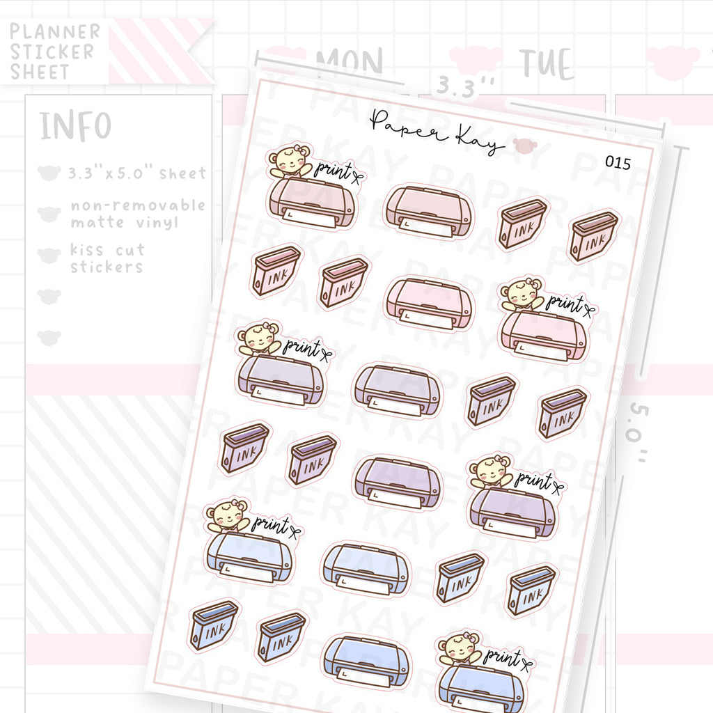 Printer Sticker Sheet