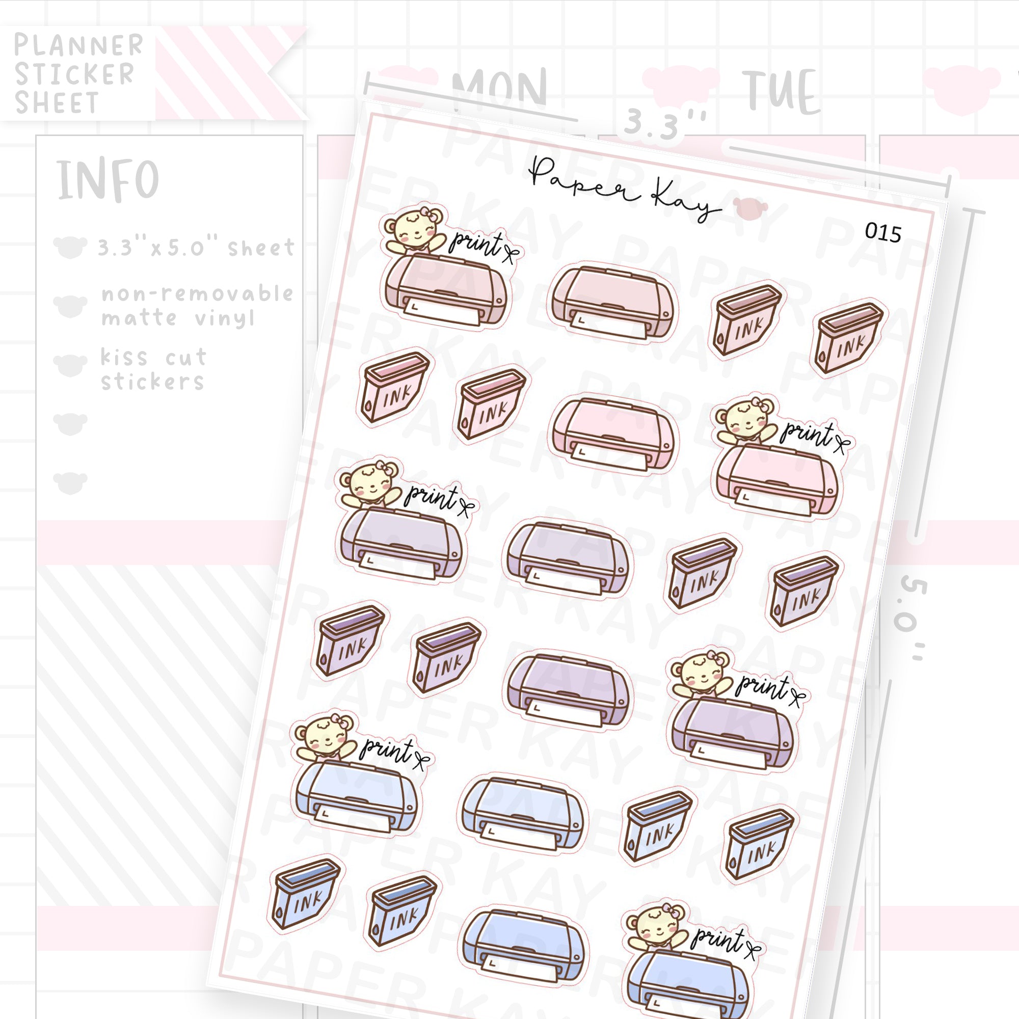 Printer Sticker Sheet