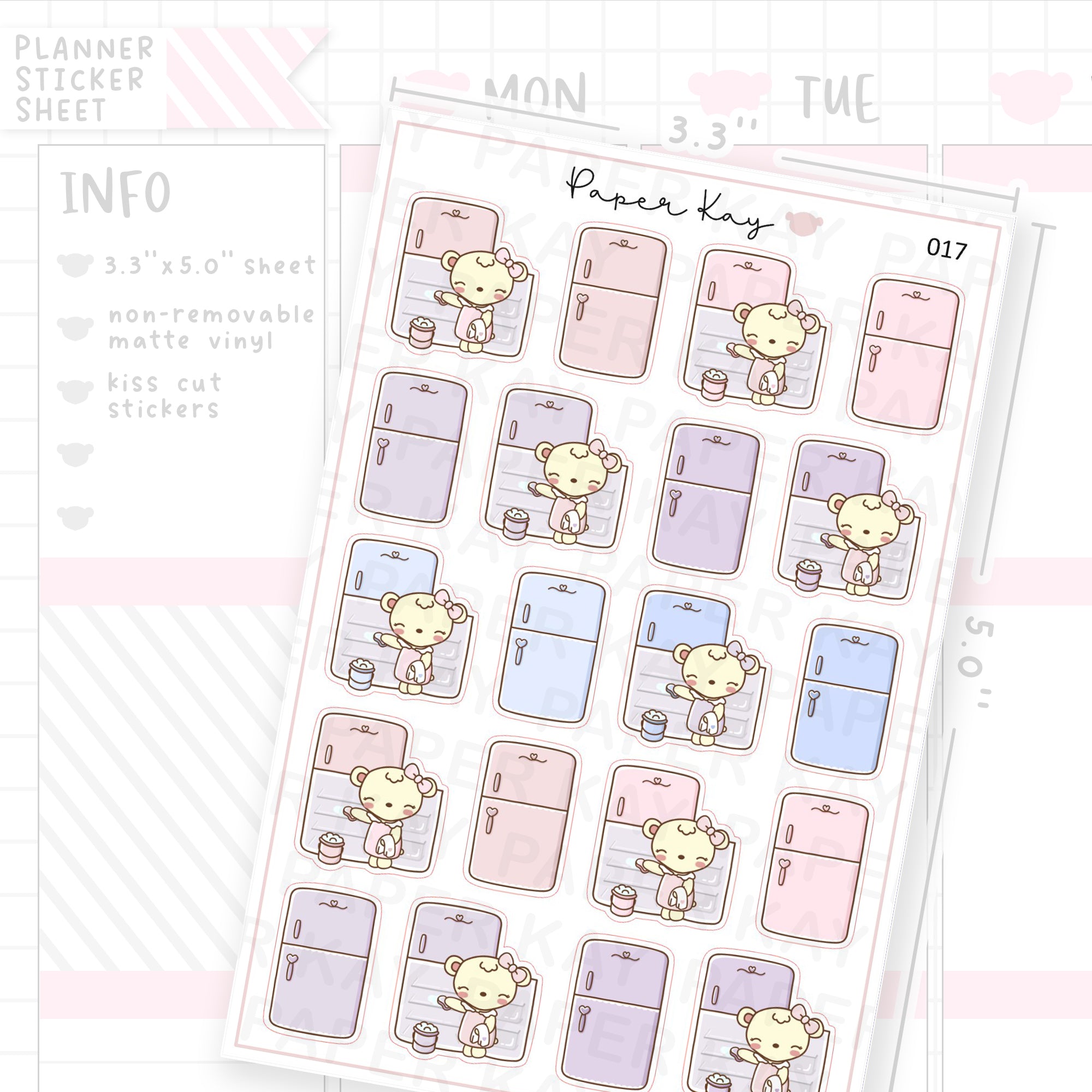 Fridge Sticker Sheet