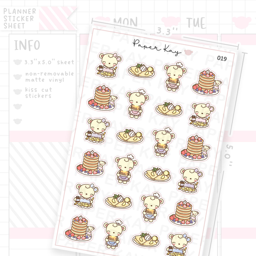 Pancake Sticker Sheet