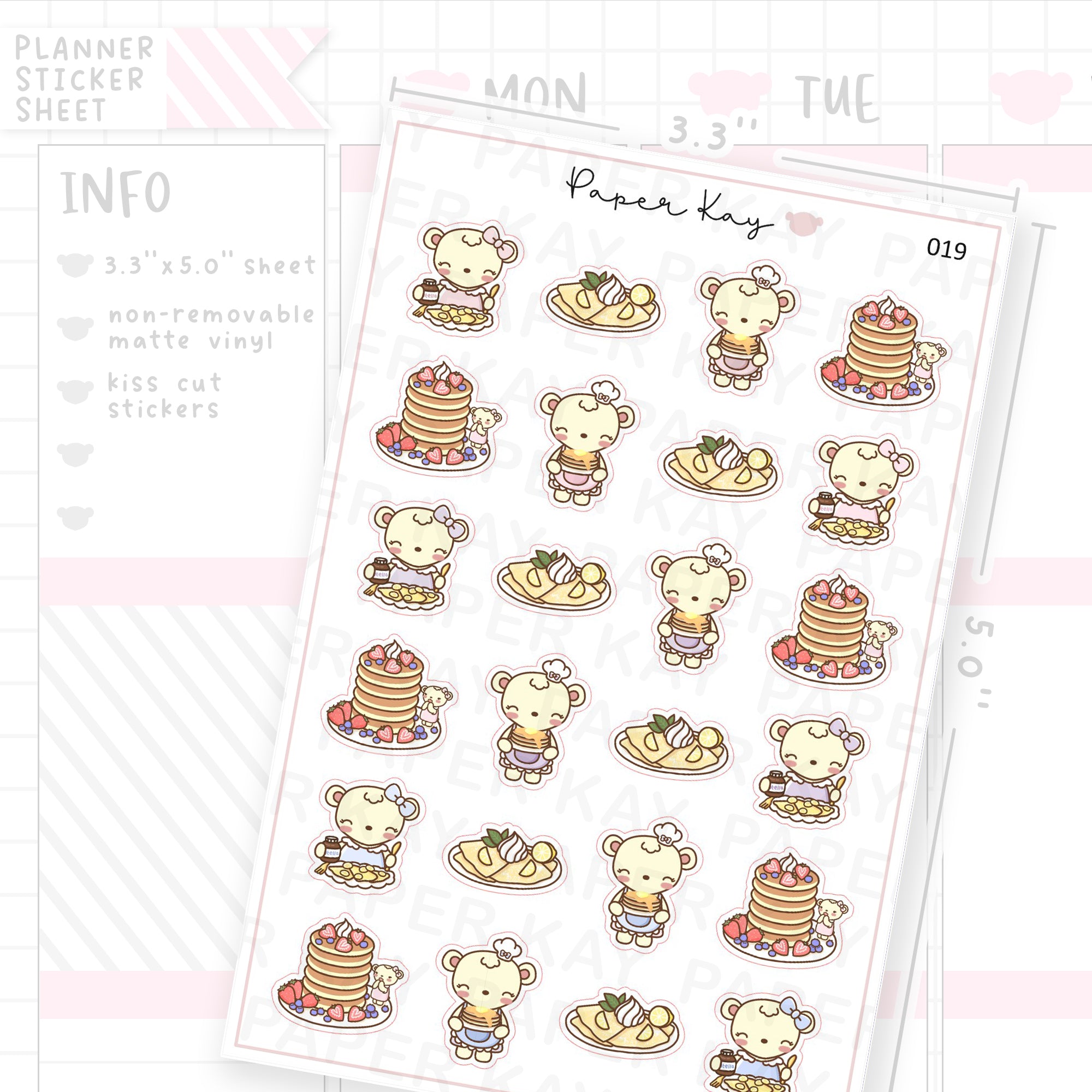 Pancake Sticker Sheet
