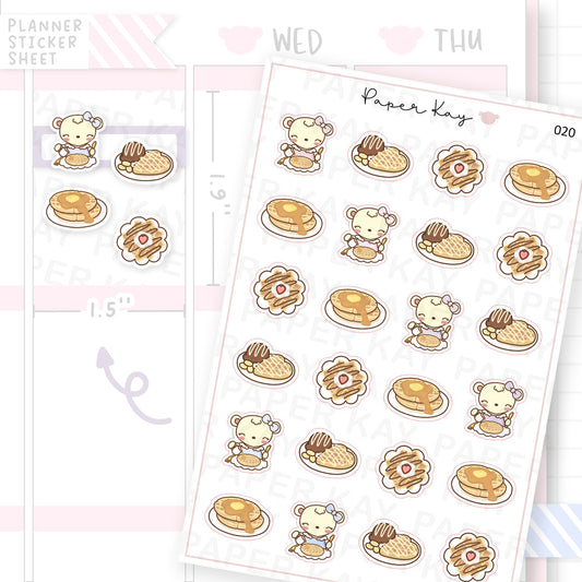 Waffle Sticker Sheet