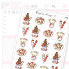 Strawberry Chocolate Fountain Sticker Sheet
