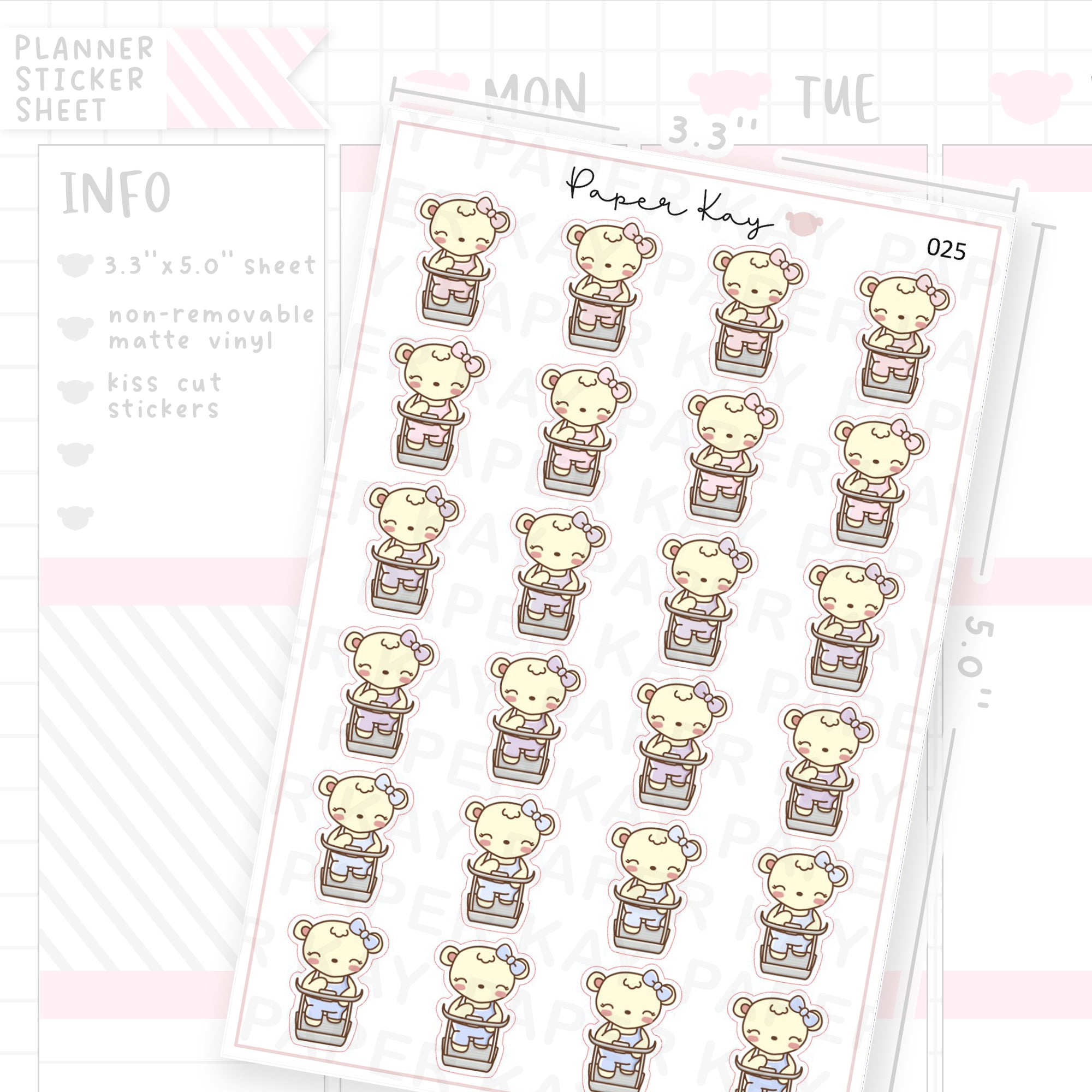 Treadmill Sticker Sheet