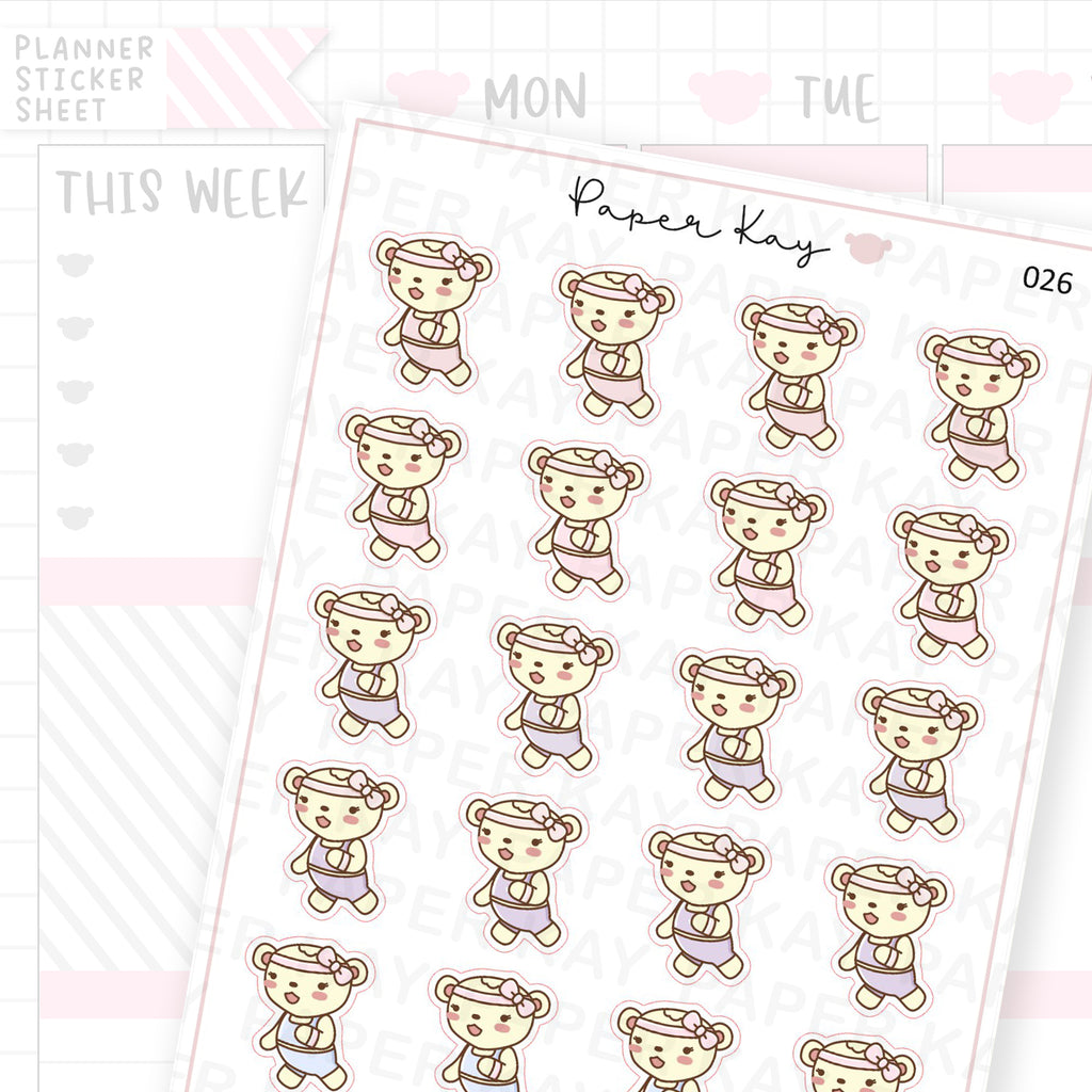 Running / Jogging Sticker Sheet