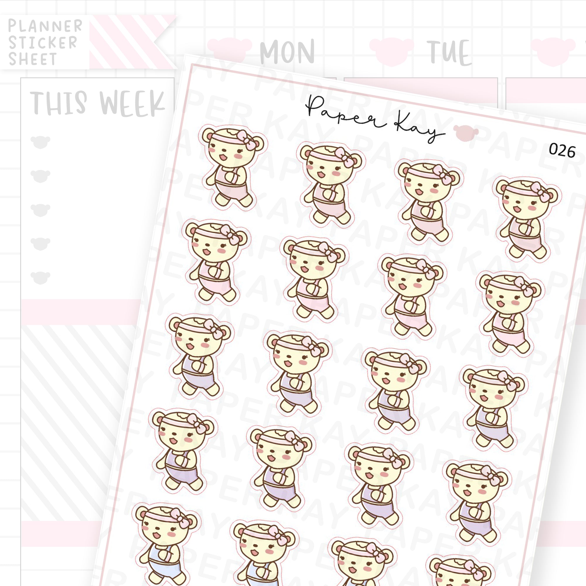 Running / Jogging Sticker Sheet
