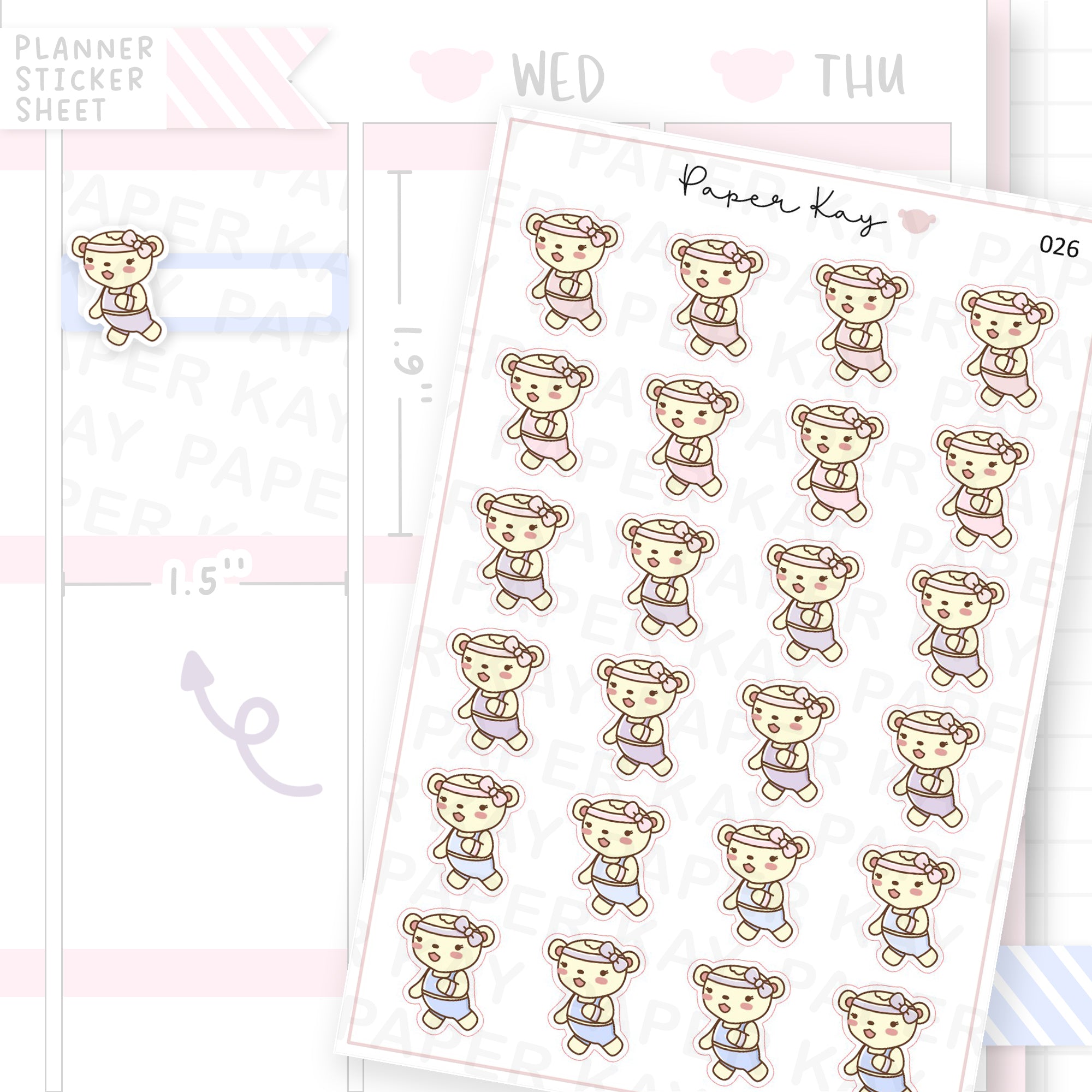 Running / Jogging Sticker Sheet