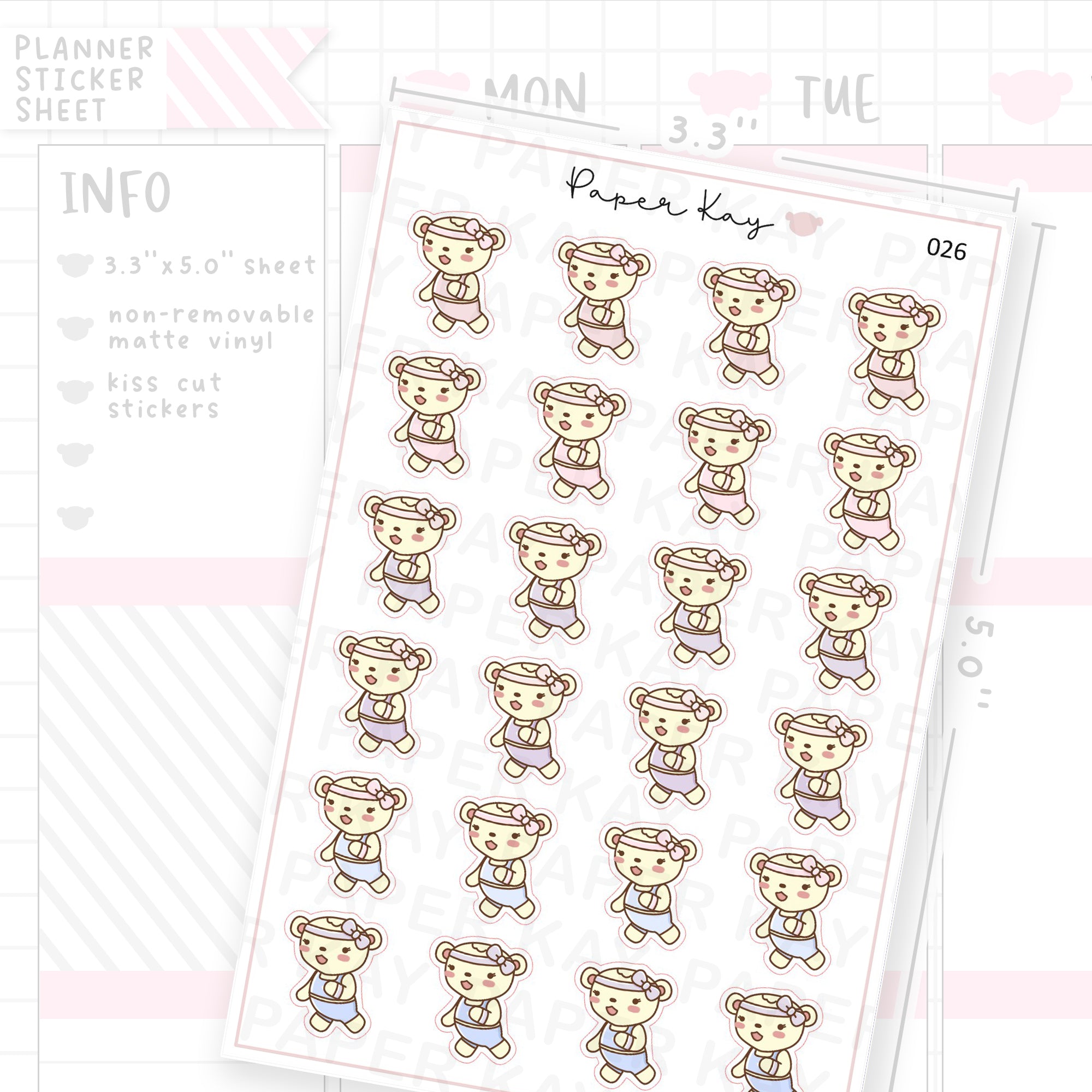 Running / Jogging Sticker Sheet
