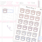 Bathroom Scale Sticker Sheet