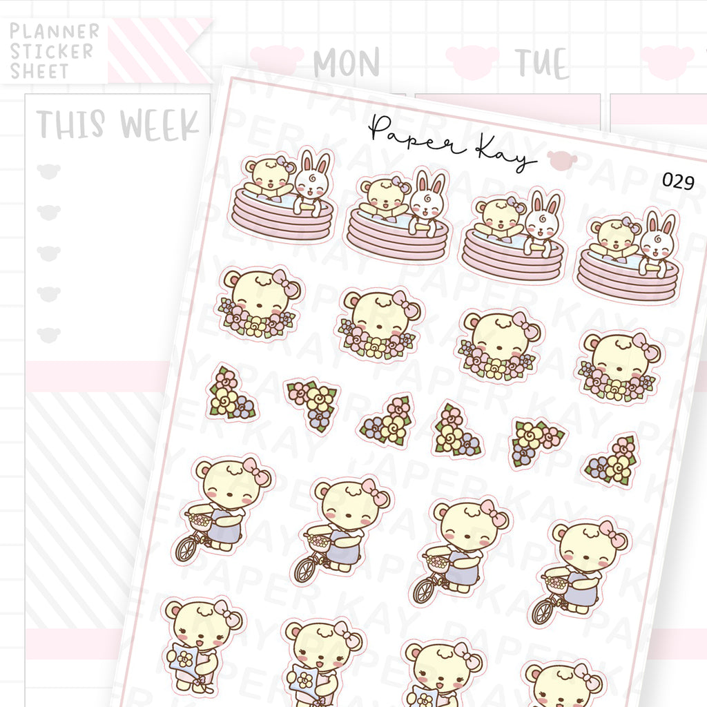 Spring / Summer Activities Sticker Sheet