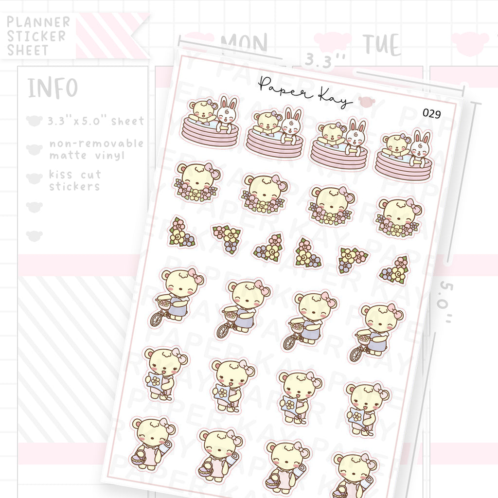 Spring / Summer Activities Sticker Sheet