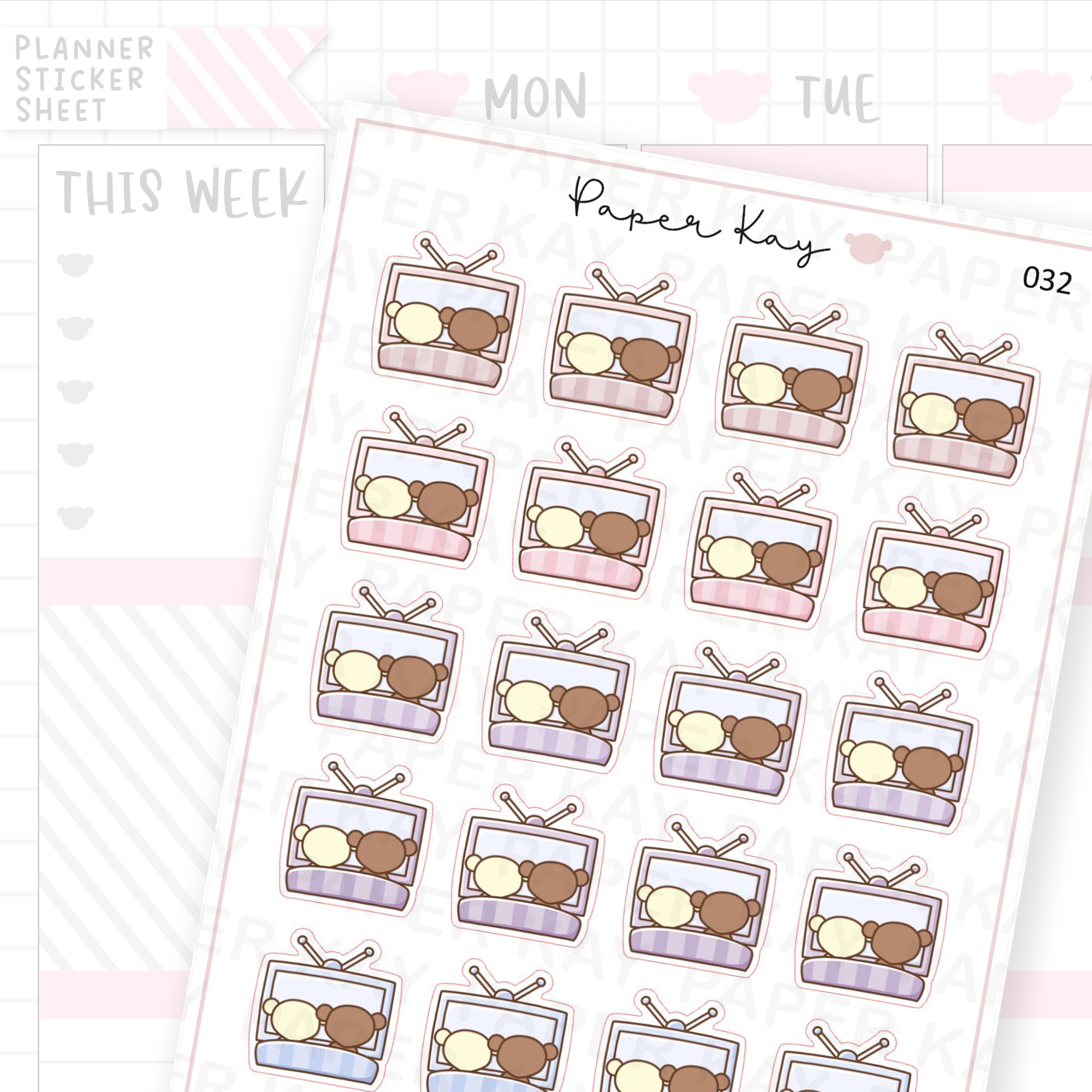 TV Sticker Sheet