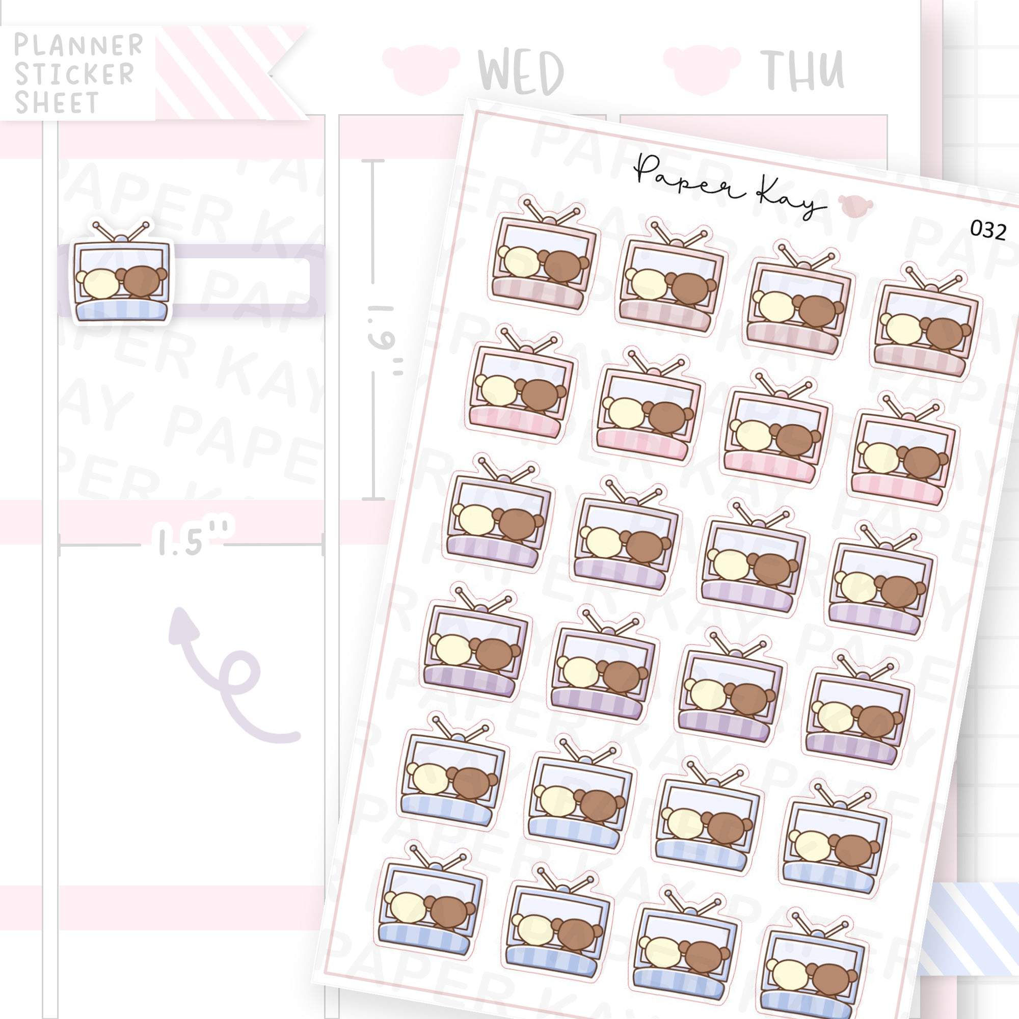 TV Sticker Sheet