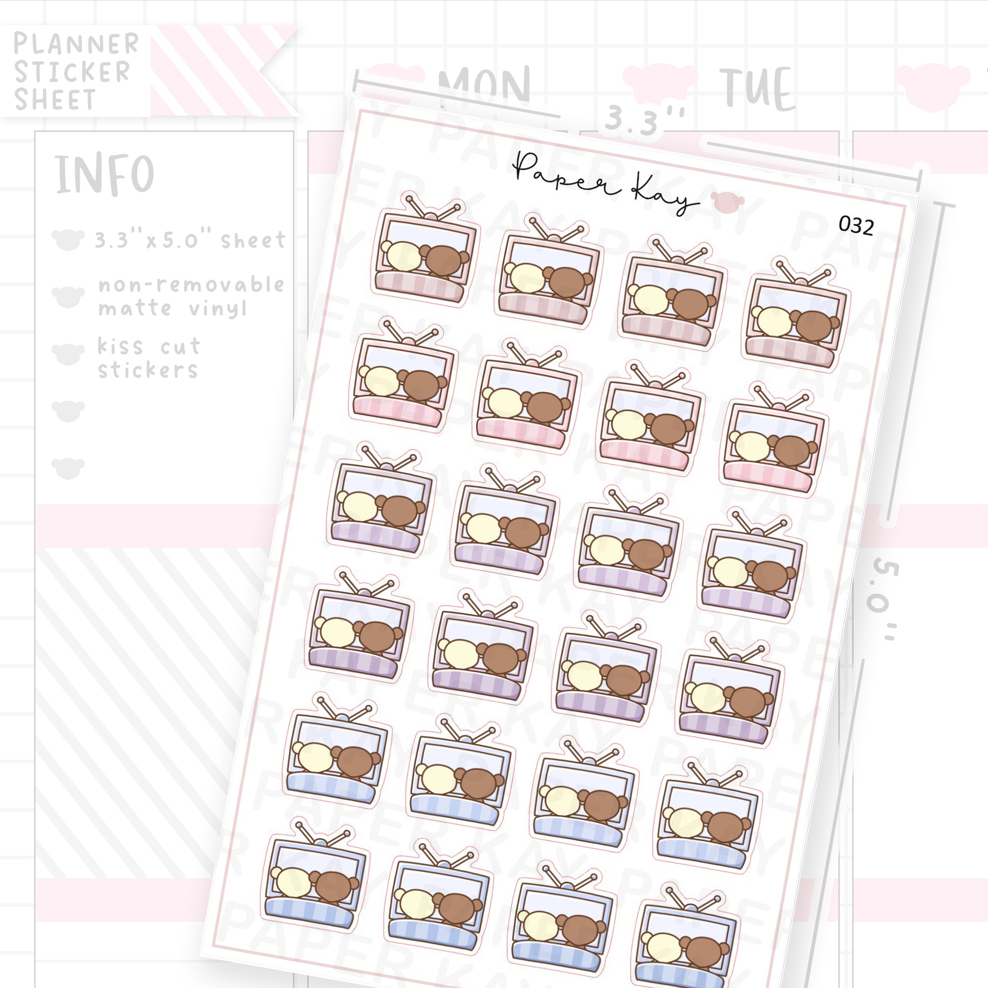 TV Sticker Sheet