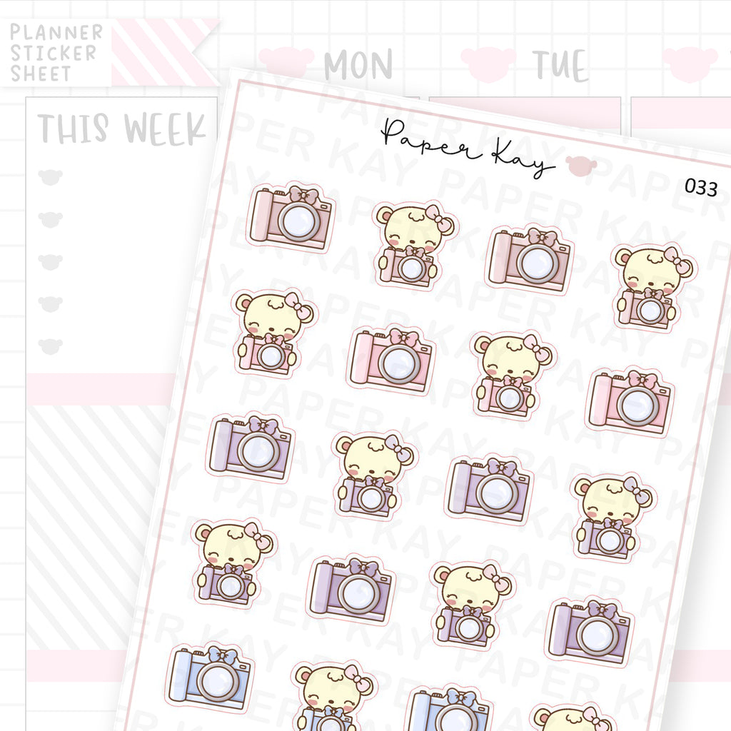 Camera Sticker Sheet