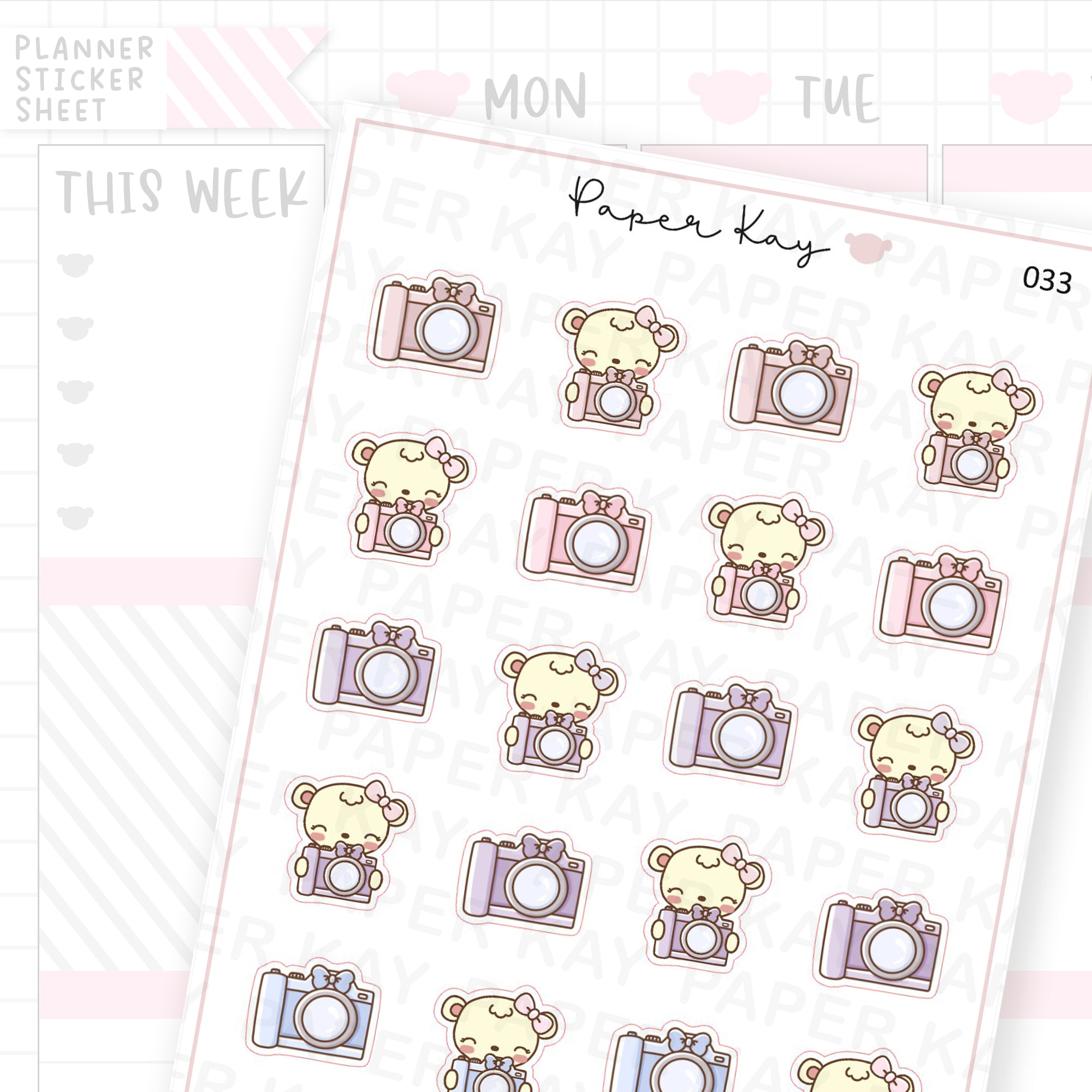 Camera Sticker Sheet