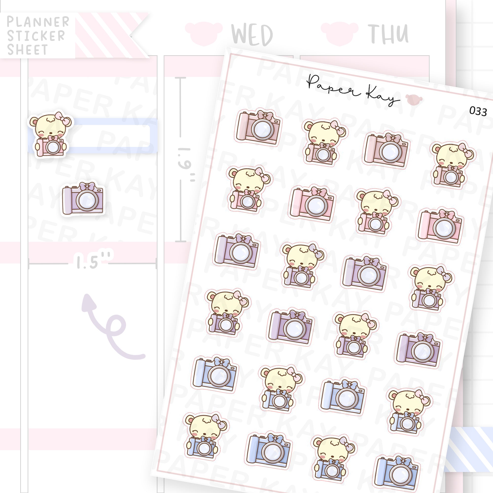 Camera Sticker Sheet