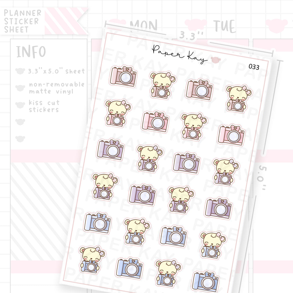 Camera Sticker Sheet