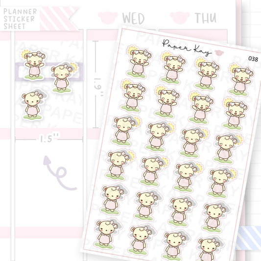 Sunny / Cloudy Weather Sticker Sheet