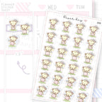 Cloudy / Windy / Thunder Weather Sticker Sheet