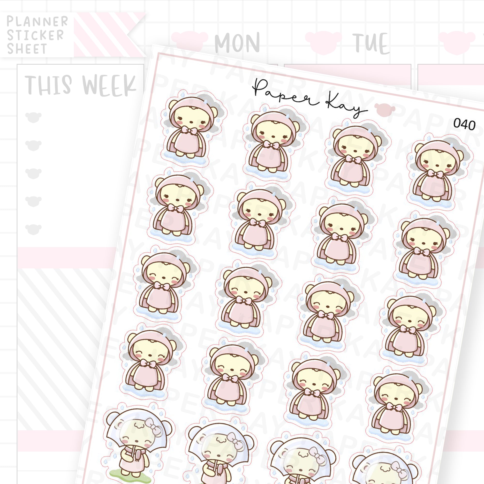 Rainy Weather Sticker Sheet