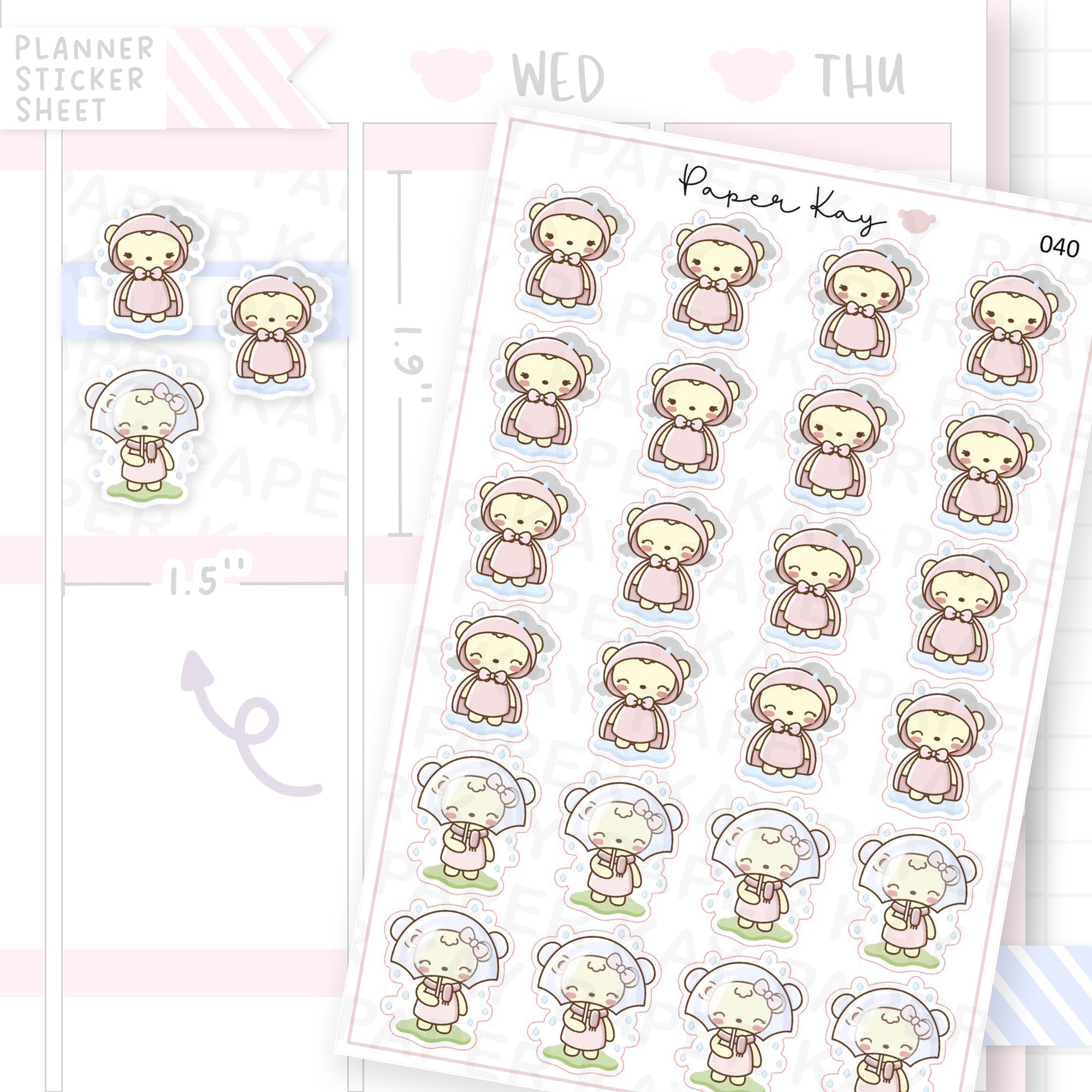Rainy Weather Sticker Sheet