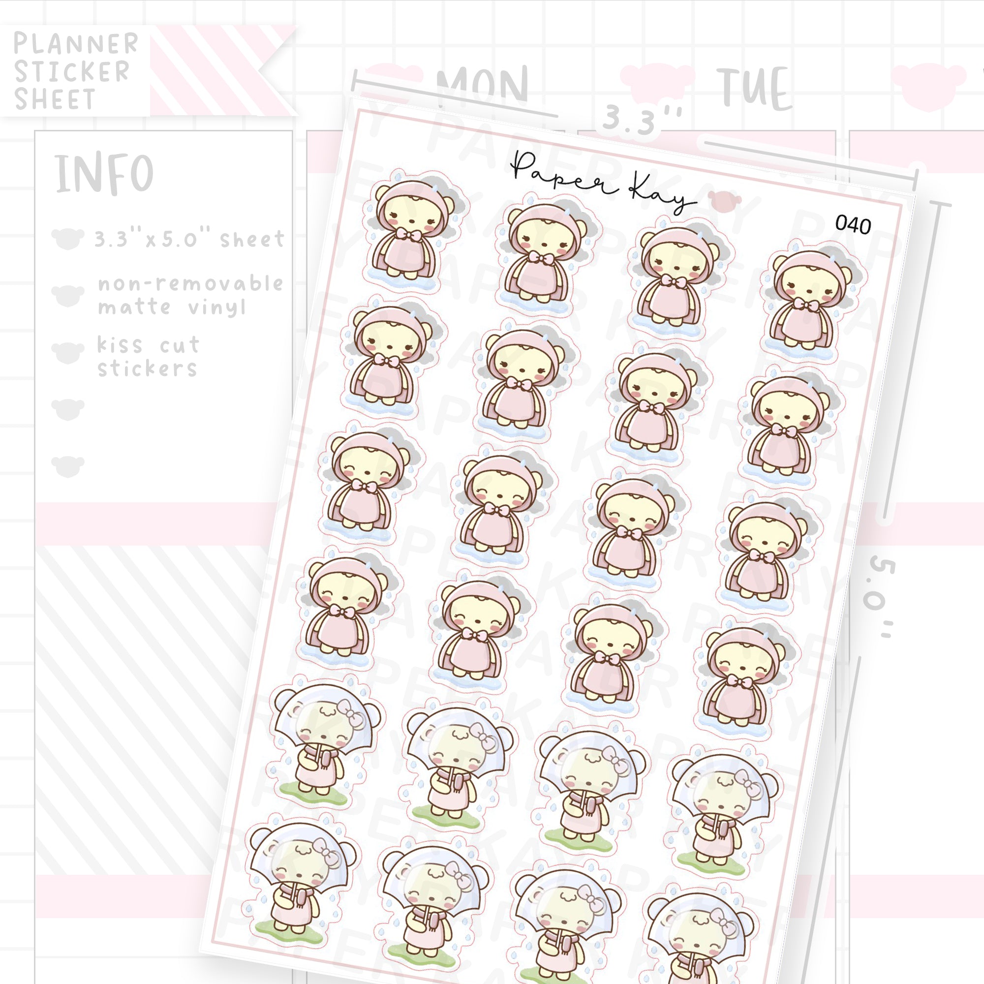 Rainy Weather Sticker Sheet