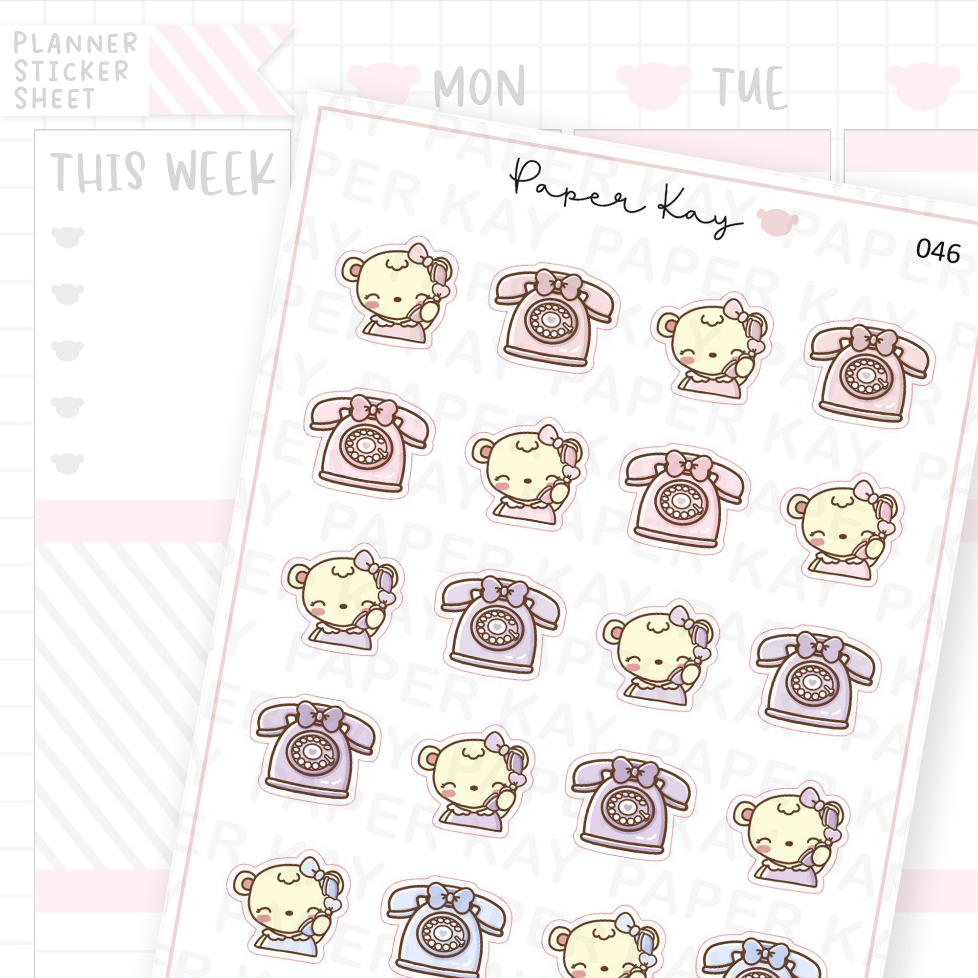 Phone Call Sticker Sheet