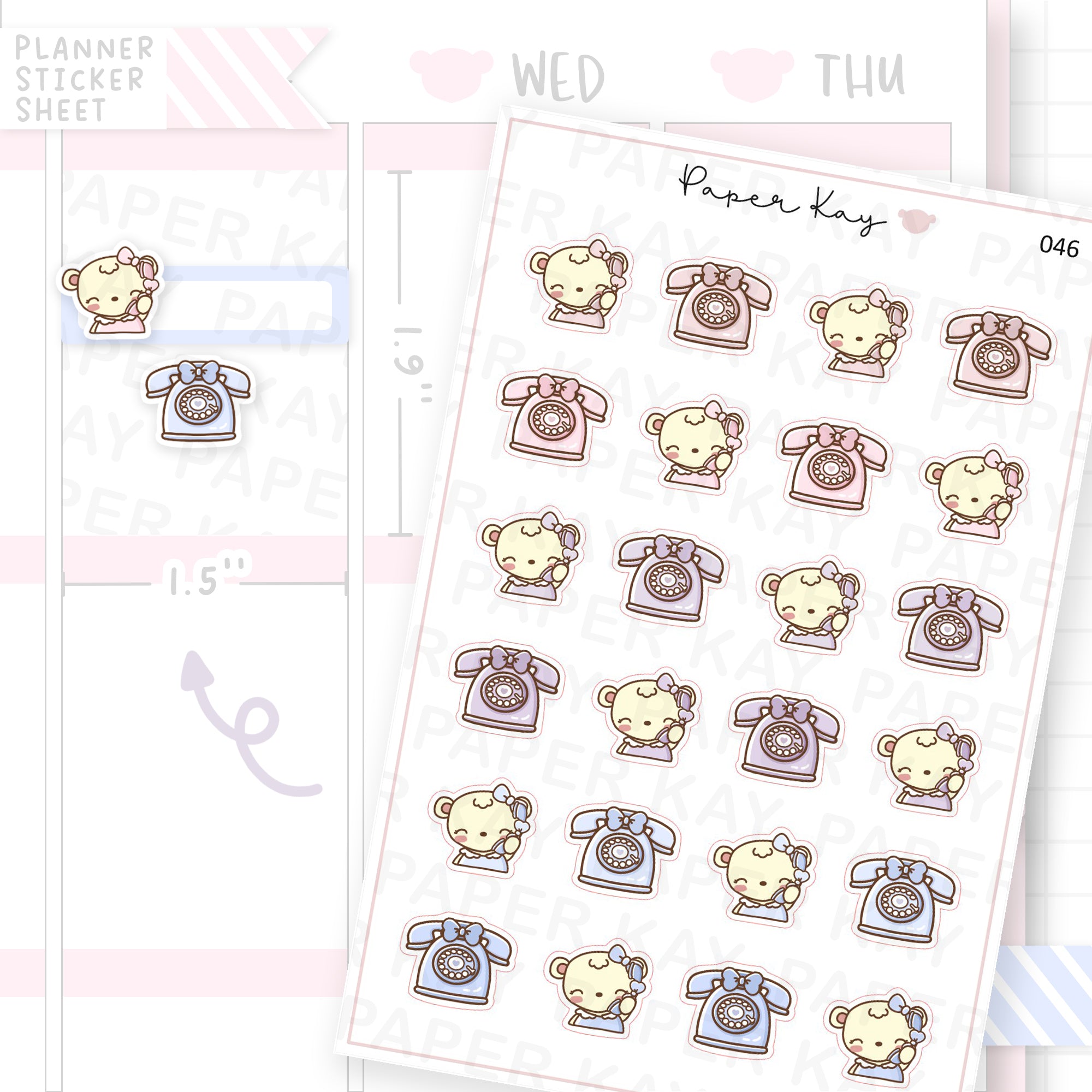 Phone Call Sticker Sheet