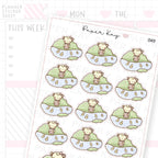 Feeding Ducks Sticker Sheet